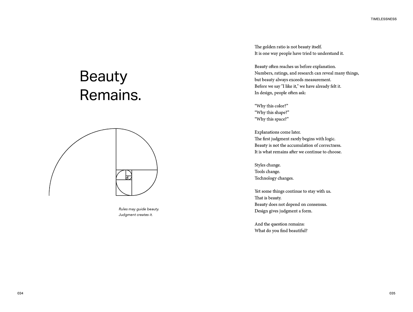 Visual essay 04 spread — 04 — Beauty Remains.