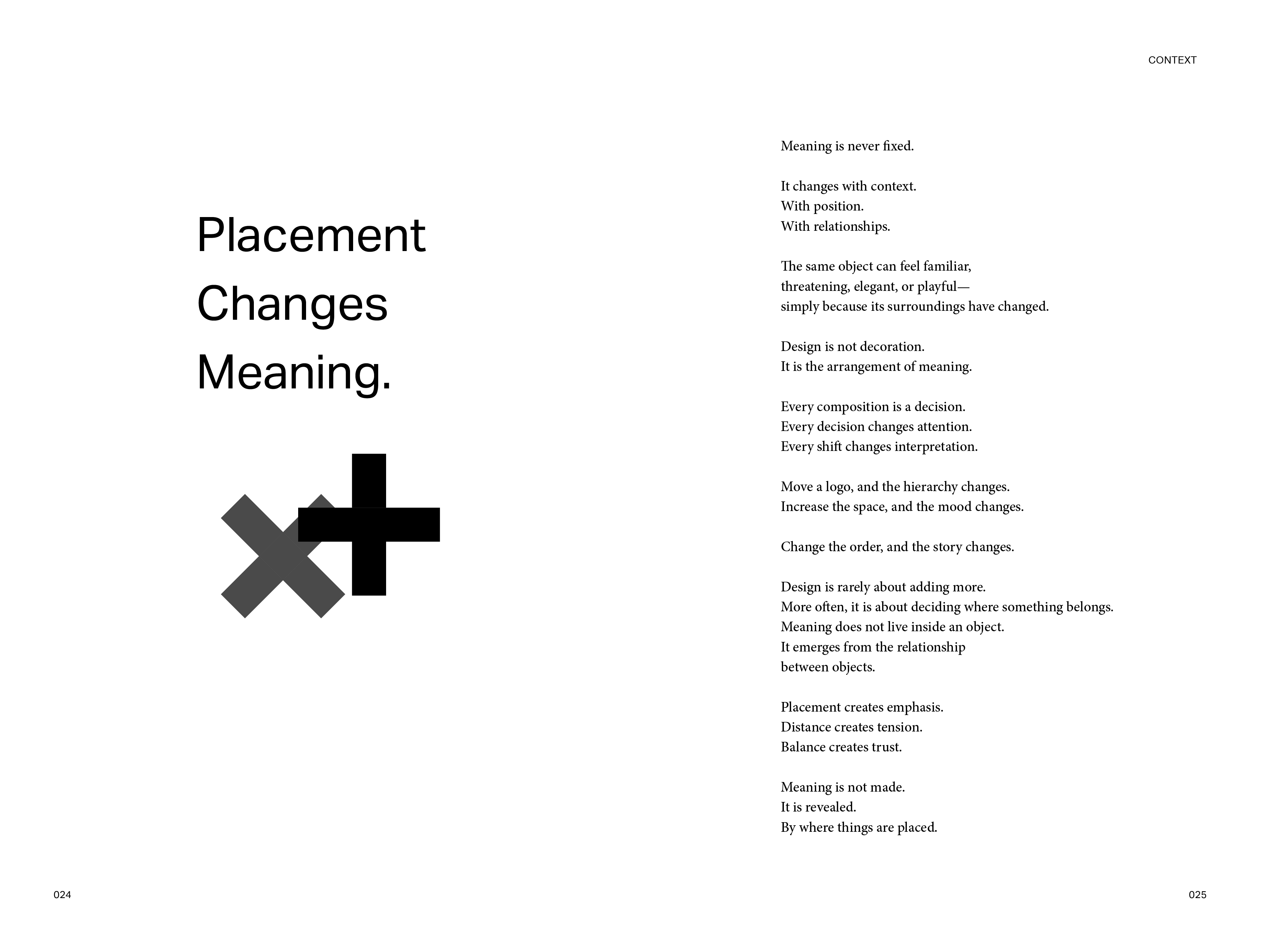 Visual essay 05 spread — 05 — Placement Changes Meaning.